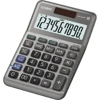 Casio MS-100FM Bordsräknare Grå Display (ställen): 10 batteri, solcell (B x H x D) 101 x 148.5 x 27.6 mm