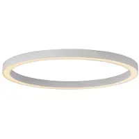 Paul Neuhaus LED taklampa Lines, dimbar, Vitt / opal, Vardagsrum / matsal, Aluminium / grå / zink, Modern, LED-taklampa