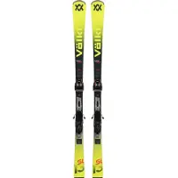 Völkl - Skidpaket (skidor + bindning) - Racetiger SL + Rmot-T 12 2026 för UnisexUll - Storlek 155 cm - Gul