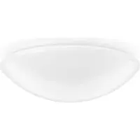 Bega RZB Flat Polymero taklampa on/off 14W 30cm 840, Vitt / opal, Hall, Syntetmaterial, Butiksbelysning