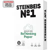 Steinbeis Återvunnet papper No.1 Classic White 80 g A3, förpackning 500 st