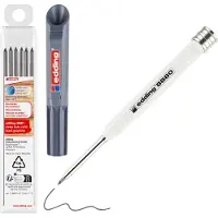 Edding DIY Baumarker Graphit 4-8880-8881 Markör för djupt hål Grå, Vit 1 set