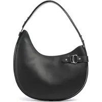 Ralph Lauren för kvinnor. 431980156002 Stor Tasha axelremsväska i svart läder (OSFA), Casual, Hud
