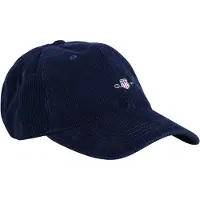 Gant för män. 9900213 Corduroy Shield keps marinblå (OSFA), Casual, Bomull, Marino