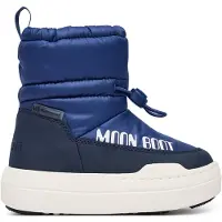 Moon Boot Juniors' Park Tube Mid Waterproof Blue Navy