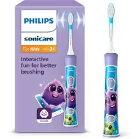 Philips Sonicare For Kids For Kids HX6322/12 Sonisk eltandborste, Barn, Ultraljudstandborste, Daglig vård, 62000 rörelser per minut, Lila, Vit, 620...