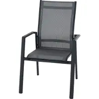 Siena Garden Tauro S83265 Trädgårdsstol Aluminium Antracit (matt), Grå