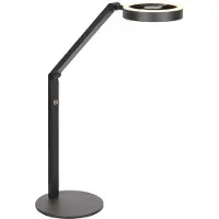 Steinhauer LED bordslampa Ringlux, dimbar, Svart, Vardagsrum / matsal, Metall, Modern, LED-bordslampa