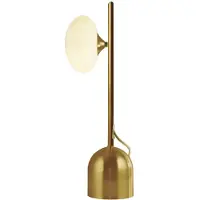 Searchlight Bordslampa Pepple, Mässing / guld, Vardagsrum / matsal, Metall, Modern, Bordslampa