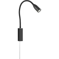 FISCHER&HONSEL GMBH LED vägglampa Sten, dimbar, Svart, Vardagsrum / matsal, Metall, Modern, LED-vägglampa, vägglampa inomhus
