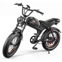 Electric Ride EMOKO C93 Off-Road Elcykel För Vuxen Enkeldrift 1000W Motor 48V20Ah Batteri Elcykel 20 *4 Tum Feta Däck Mountian E-cykel svart