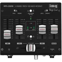 IMG Stage Line MPX-20USB, 3 kanaler, Svart