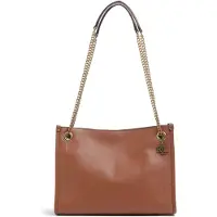 Ralph Lauren för kvinnor. 431980173001 Bradleys väska i brunt läder (OSFA), Beige, Casual, Hud