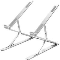 INF Fällbart laptopställ i aluminiumlegering Silver