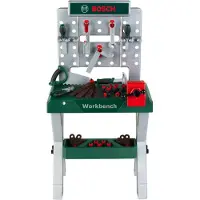 Bosch Arbetsbänk - Leksaker - Mörkgrön/Silver - - One Size - Leksaker