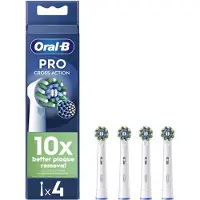 Oral-B CrossAction , 4 styck, Vit, Oral-B, Låda