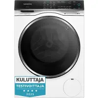 Siemens iQ700 WN54C2A0DN - Tvättmaskin/torktumlare - Wi-Fi - Fördjupning - bredd: 60 cm - höjd: 85 cm - frontmatad - 65 liter - 10.5 kg - 1400 rpm - vit