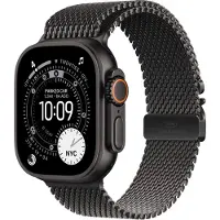 Apple Watch Ultra 3 GPS+Cell 49mm Black Titanium Black Titanium Milanese Loop - Medium