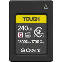 Sony minneskort för kamera cfexpress typ a: 240 go r1800 / w1700