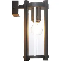 LUCANDE Vägglampa utomhus Brienne , dimbar, Svart, Aluminium / grå / zink, Modern, Utomhusvägglampa