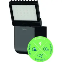 Theben LED utomhus vägglampa theLeda S8-100L, Svart, Syntetmaterial, LED-vägglampa utomhus