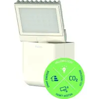 Theben LED utomhus vägglampa theLeda S8-100L, Vitt / opal, Syntetmaterial, LED-vägglampa utomhus