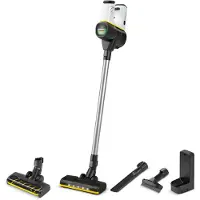 Kärcher Odkurzacz VC 6 Cordless ourFamily Duo, Skaftdammsugare, Utan påse, Vit, 0,8 l, Metall, Torr