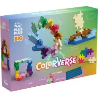 Plus plus Lär dig bygga, byggleksaker för småbarn och förskolebarn, STEM-leksaker 3+ år, 60 sammankopplande block - Colorverse