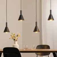 Argon Hänglampa Norte , dimbar, Svart, Vardagsrum / matsal, Metall, Modern, Pendellampa