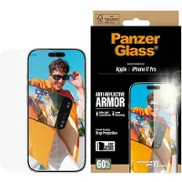 PanzerGlass - Anti-Reflective Armor Screen Protector - iPhone 17 Pro - w. EasyAligner