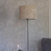 PR Home Golvlampa Amy, Gul / orange, Vardagsrum / matsal, Textil / tyger / siden, Golvlampa