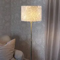 PR Home Golvlampa Amy, Grön, Vardagsrum / matsal, Textil / tyger / siden, Golvlampa
