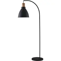 LINDBY Golvlampa , Trebale, Svart, Vardagsrum, Metall, Skandinavisk