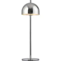 Schöner Wohnen LED-batteridriven bordslampa Bellies, krom, IP54 dimbar, Förkromad / silver, Vardagsrum / matsal, Metall, Skandinavisk