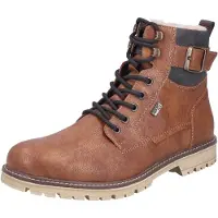 Rieker Boots med snörning brun / konjak / mörkgrå