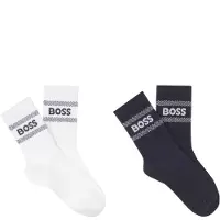 BOSS Strumpor - 2-pack - Marinblå/Vit - - 31 - Strumpor