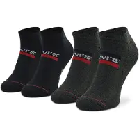 Levi's ankelstrumpor - 2-pack - Grey - Mid/Black - - 35/38 - Strumpor