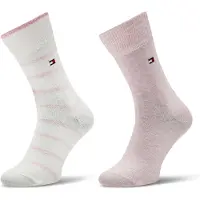 Tommy Hilfiger Strumpor - 2-pack - Breton - Rosa - - 39/42 - Strumpor