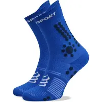Compressport - Trail running kläder - Pro Racing Socks V4.0 Trail Dazz Blue/Blues för Unisex - Storlek 39-41 - Blå