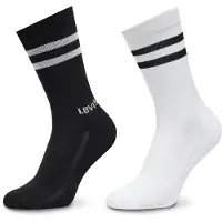 Levi's Strumpor - Regular Cut - 2-pack - Svart/Vit - - 35/38 - Strumpor