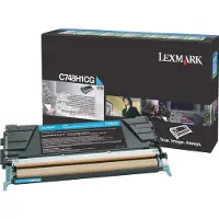 Lexmark toner C748H1CG original cyan 10,000 sidor