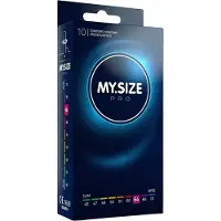 MySize Pro Kondomer 10 st (45-72 mm) - Klar - 2XL - Klar