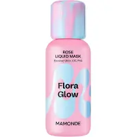 Mamonde Flora Glow Rose Flytande Mask 80 ml — Återfuktande & Lystergivande Flytande Mask för Len, Strålande Hud