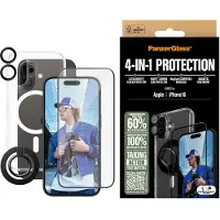 PanzerGlass 4-in-1 Protection Displayskyddsglas Apple iPhone 16 1 st Anti-fingeravtryck, repbeständig B1291+2861+1283+S