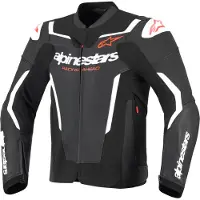 Alpinestars GP Force V2 läderjacka Svart/Vit 52 Herrar sort