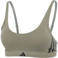 Adidas Bh ACTIVE ESSENTIALS COTTON 3 STRIPES kvinnor - Grå - EU M