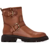 Zwei för kvinnor. 16259102-CAMEL Ankelstövlar i läder 162591 brun (39), Hud, Karta, 1 till 3 cm, Zip, Casual