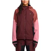 Volcom - Skidjackor dam - Agate Insulated Jacket W Oxblood för Unisex - Storlek M - Bordeaux