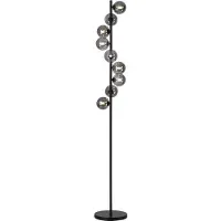 Schöner Wohnen Golvlampa Dubai, Svart, Vardagsrum / matsal, Metall, Modern, Golvlampa