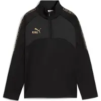 Puma Träningströja KINGwinter 1/4 Blixtlås 2.0 - Svart/Gold Barn, storlek 152 cm